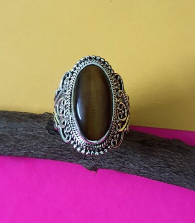 Tiger’s Strength Silver Handcrafted Ring