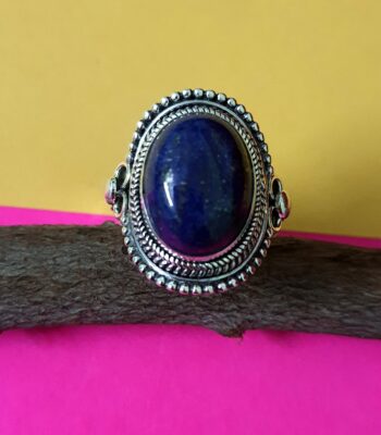 Indigo Spirit Natural Lapis Lazuli Gemstone Ring