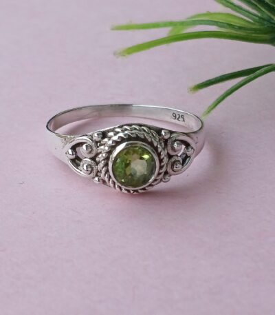 Citrine Quartz Silver Handmade Ring