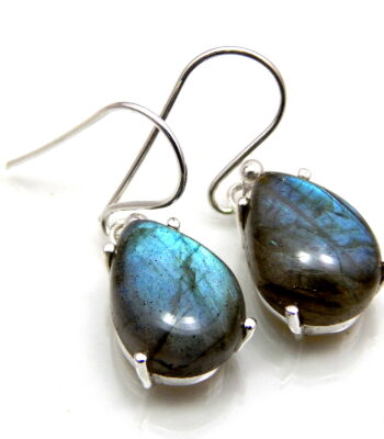 Labradorite Gemstone Silver Earrings