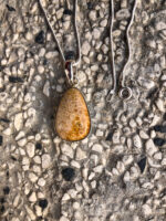 Fossil coral pendant